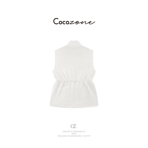 COCO ZONE 刘一一 2025春季新款复古简约休闲拉链马夹ACD1A0456 商品图1