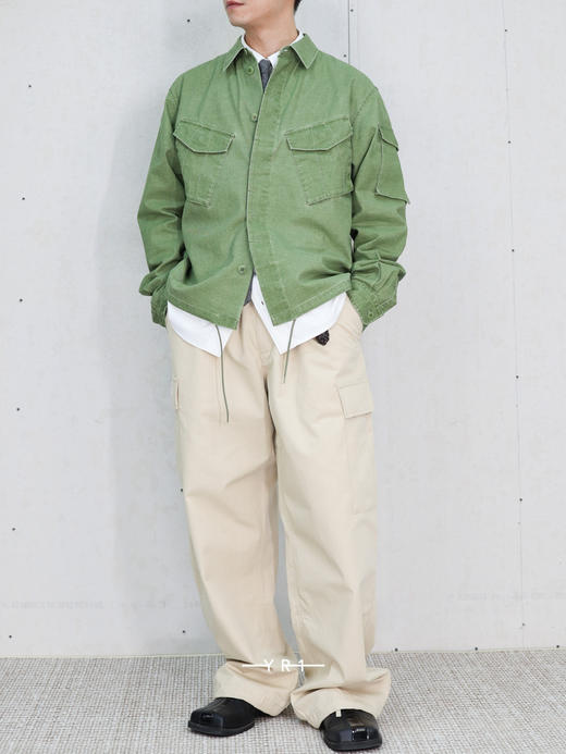 KENZO | 橄榄绿工装衬衫夹克 商品图2