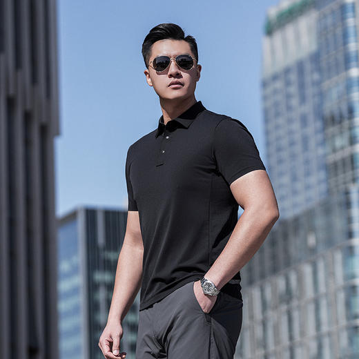 二代龙牙暗之沧浪凉感抗UV短袖POLO 商品图3