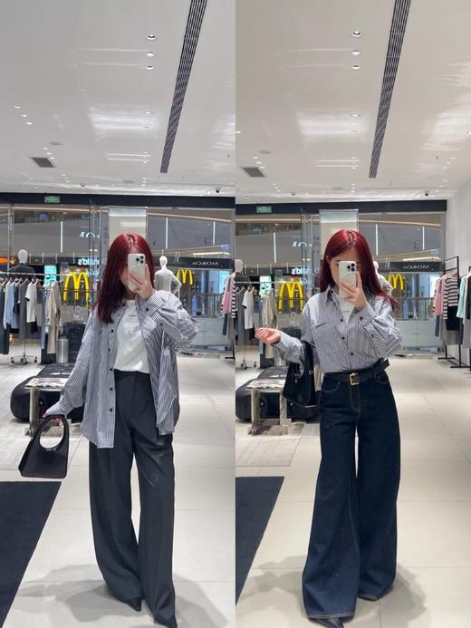 【高品质私服】【MC长绒棉条纹衬衫】质地干爽厚实，上身骨感线条分明G1200-CC【无标出货 介意慎拍】 商品图7