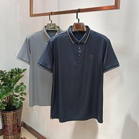 网格POLO衫男士短袖T恤夏季翻领商务休闲男装    FL-T5242*