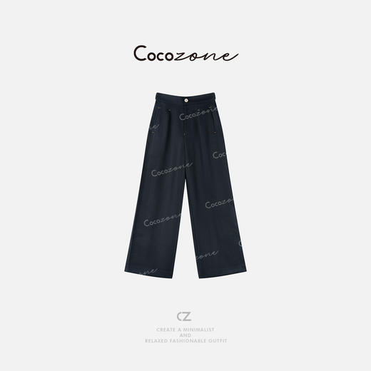 COCO ZONE 刘一一莱赛尔亚麻混纺2025宽松百搭休闲裤CD1A0387 商品图0