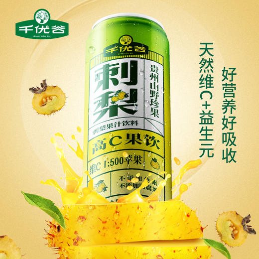 千优谷刺梨高C果汁饮料  245ML*12罐 商品图2