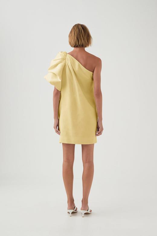 Aje - Cira Mini Dress - Lemon - 女装 - 连身裙 - 柠檬黄 商品图4