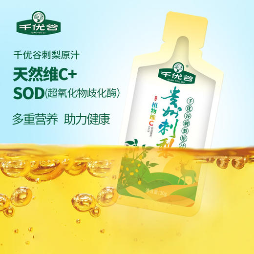 千优谷刺梨原汁（10袋装纯原汁） 30g*10袋 商品图1