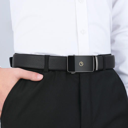 6934054610790 金利来goldlion 【热卖爆款】【双扣头】男士皮带男士腰带头层牛皮皮带腰带礼盒款 商品图4