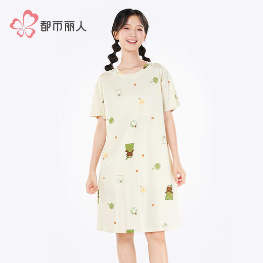 都市丽人超值精选女士特价棉质短袖套装薄32支CVC单面短袖类LHH6B1 商品图1