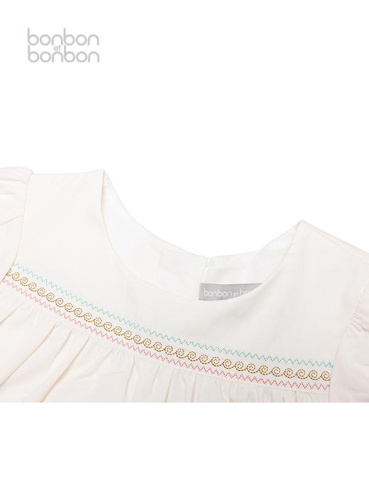 刺绣小飞袖连衣裙 商品图3