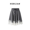 Herlian2025年蕾丝拼接松紧腰伞裙女士花边下摆中长款半裙 商品缩略图4