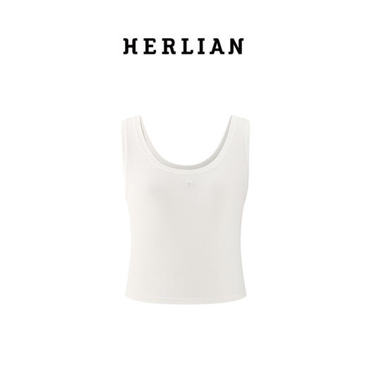 HERLIAN 2025年春季新品四瓣花logo短背心 商品图4