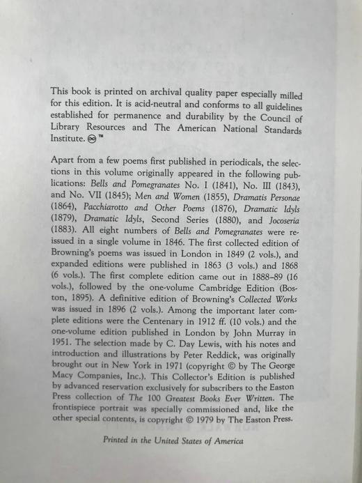罗伯特·布朗宁诗集 配木版画插图 豪华皮装16开 商品图4