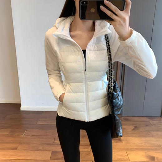 代工厂lulu同款去标白鹅绒修身轻薄羽绒服 商品图5
