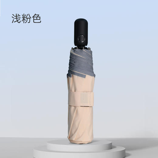 【防晒好物丨自动记忆雨伞+mini六折晴雨伞系列】轻量设计黑胶全波段防晒，有效阻隔有害光线，加固伞骨抗风且不易生锈，伞身轻巧便捷，加宽束带方便收纳，配色设计简约高级时尚，多色可选 商品图5