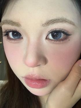 woolilens沃莉丝半年抛美瞳 失恋黑珍珠 14.5mm
