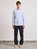 Frescobol Carioca - Antonio Linen Shirt L/S - Baby-Blue - 男装 - 衬衫 - Baby蓝 商品缩略图1