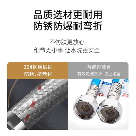 帝王洁具水龙头卫生间台上盆黑色冷热水全铜双孔家用MD11025 商品图2