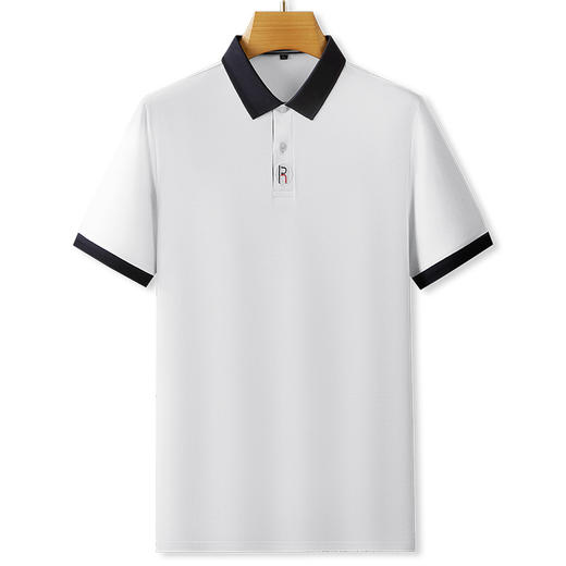 【莫代尔棉】【DPF】大依优型大码短袖POLO衫莫代尔棉t恤加肥加大肥佬宽松半袖体恤胖子上衣男士 商品图2