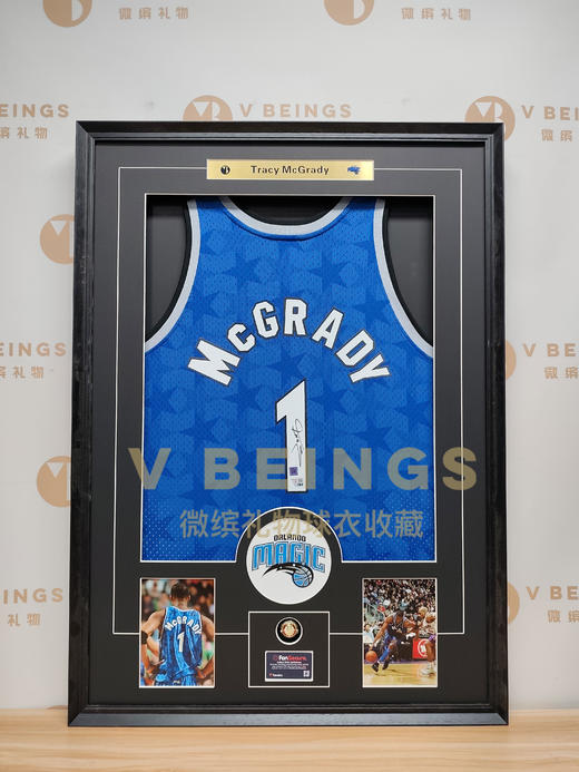 收藏系列 麦迪 魔术队1号蓝色 亲笔签名球衣 商品图1