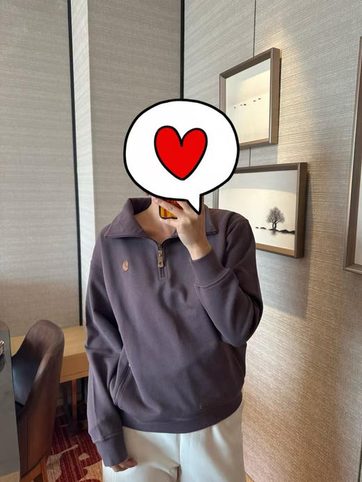 原单正品北极狐半拉链卫衣  内里毛圈面料！版型特别好，
六个色，尺码S-XL
模特170 120斤穿L码 宽松 
特价💰199 包邮 商品图10