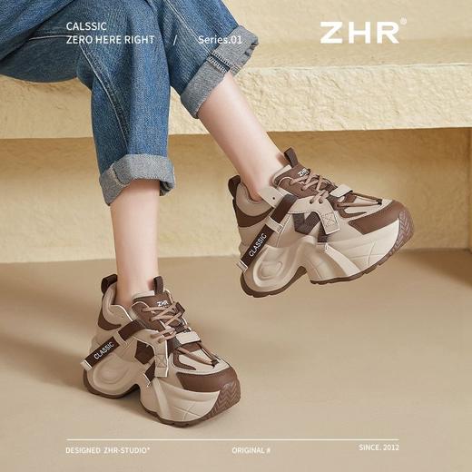 ZHR则则厚底透气老爹鞋显瘦女鞋春季新款ins百搭休闲运动鞋女增高 商品图6