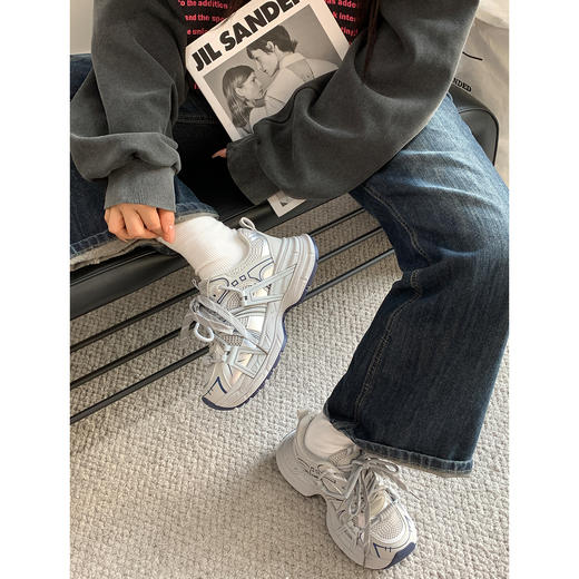 【YW】无忧购韩版百搭学院风青春潮流系带休闲老爹鞋MIS-3541(截单后7天发货) 商品图6