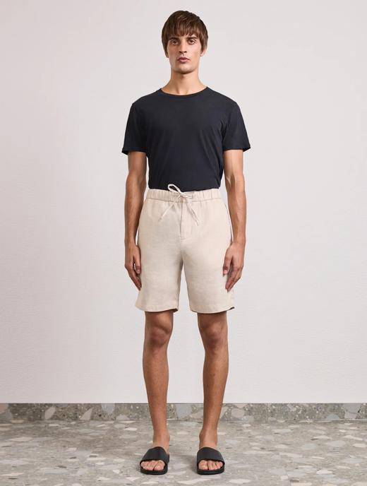 Frescobol Carioca - Felipe Linen Shorts - Sand - 男装 - 短裤 - 沙色 商品图1