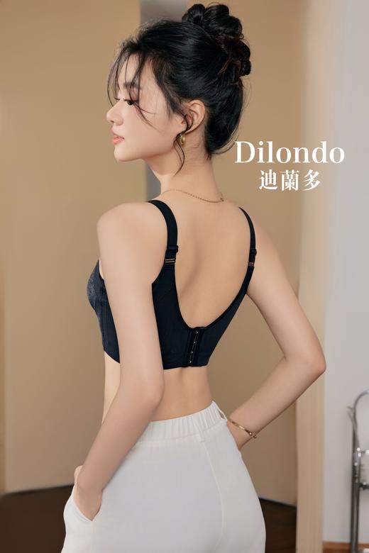 2025新款小胸中厚杯调整内衣女 车缝无钢圈固定收副乳防下垂文胸2118442 商品图3