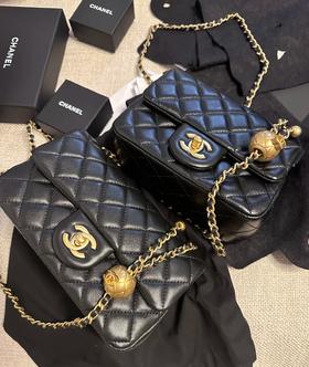 代工厂现货绵羊皮金球方胖子大mini链条百搭包