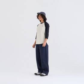 2楼素然运动拼色七分袖T恤吊牌价895