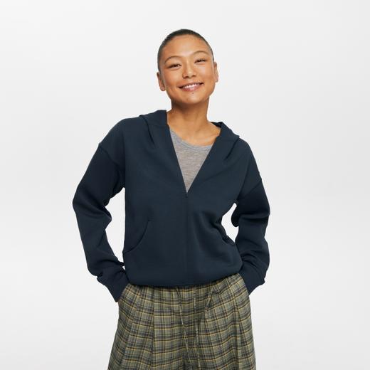 oneup空气层半拉链连帽套头卫衣 商品图0