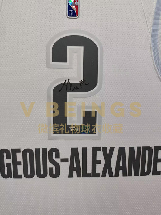 收藏系列 亚历山大 2号白色 亲笔签名球衣 商品图2