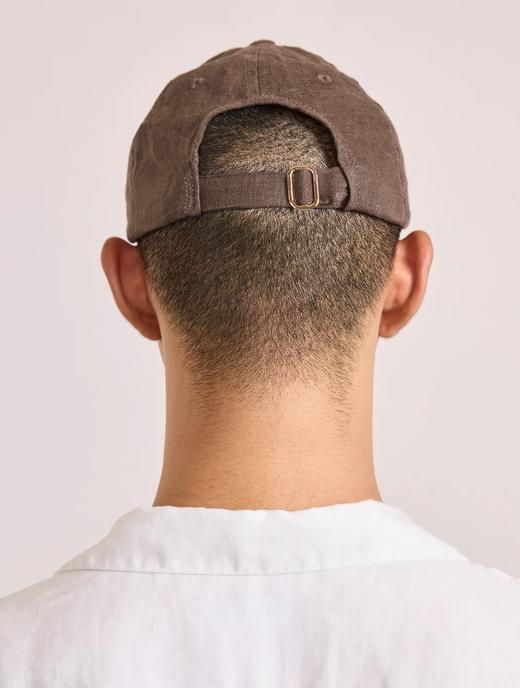 Frescobol Carioca - Fernando Linen Cap - Seawood - 男装 - 帽子 - 深棕色 商品图4