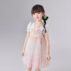 笛莎Deesha 童装女童连衣裙2025夏新款女童国风粉粉萌萌郁金香优雅连衣裙 商品缩略图1