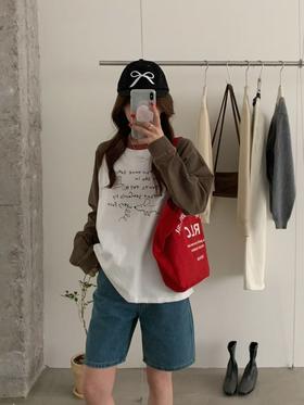 纯棉插肩袖卫衣！2025薄款春夏宽松卫衣！