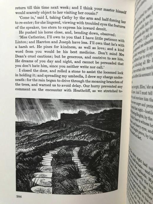 艾米莉·勃朗特《呼啸山庄》 配多幅木版画插图 精装18开带书匣 商品图14