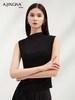 【修身廓形】阿菁娜醋酸棉坑条镂空肌理针织背心F30C301018 商品缩略图1