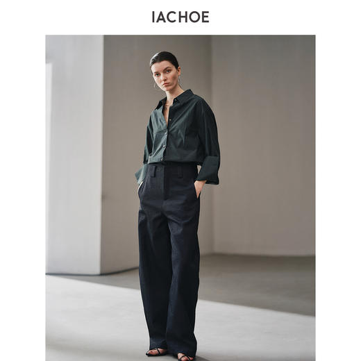 棉仓3571504004-IACHOE 海青色衬衫3571504004 商品图3