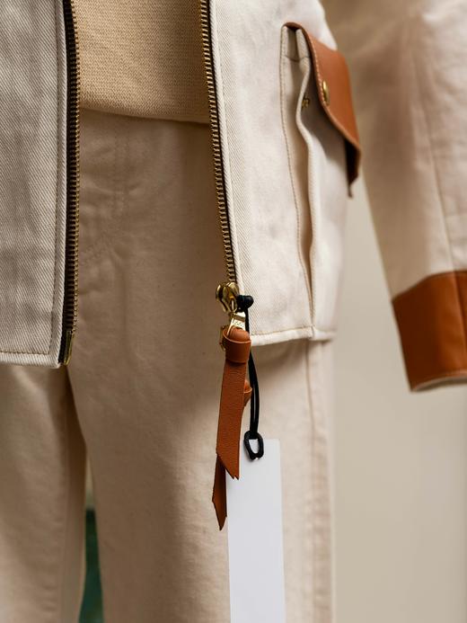 Chapal「Pebble Beach」白色帆布驾驶夹克 商品图5