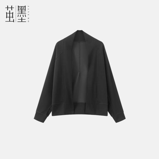 茧墨 简约松弛感柔风空气层开衫 商品图2