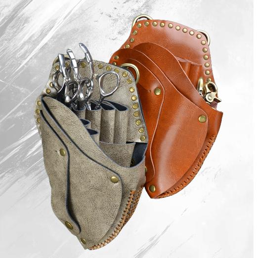 发型师专用真皮手拿剪刀包多功能理发工具包手拿包 商品图0