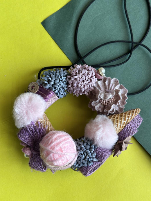 纯手工毛毡挂件两色可选 商品图1