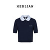 HERLIAN 2025年春季女士彼得潘领撞色拼接上衣 商品缩略图2