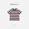 COCO ZONE 刘一一 2025新款精致条纹宽松圆领短袖T恤CD2A0555 商品缩略图0