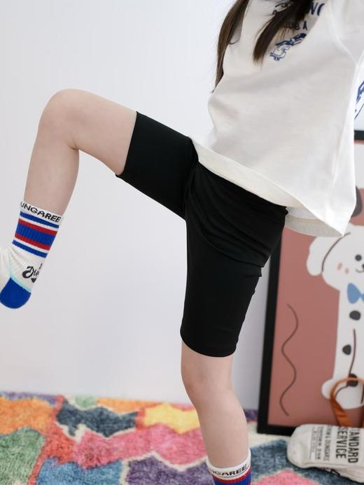 2025春夏儿童防晒超弹训练运动五分打底短裤骑行瑜伽裤五色! 商品图2