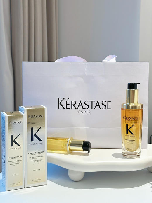 价值335/460 新款 法国卡诗鎏光山茶花护发精油 75ml正装＋75ml替换两件套 国内专柜 商品图2