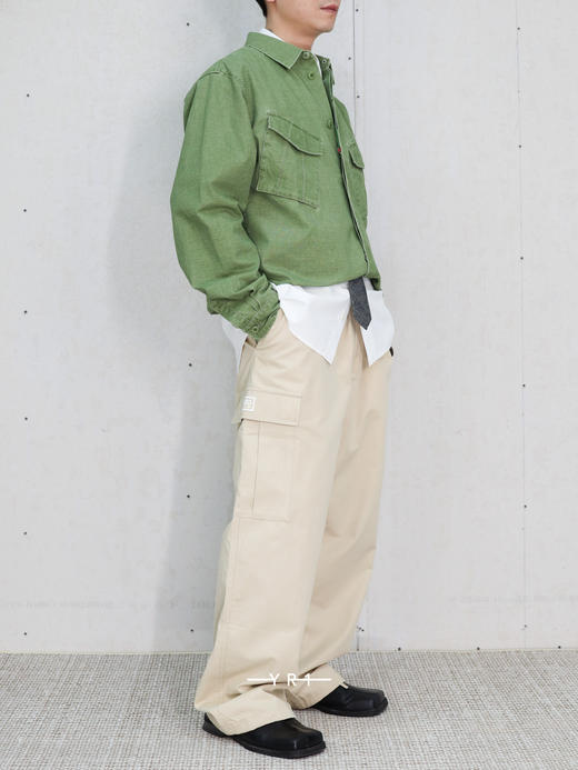 KENZO | 橄榄绿工装衬衫夹克 商品图4