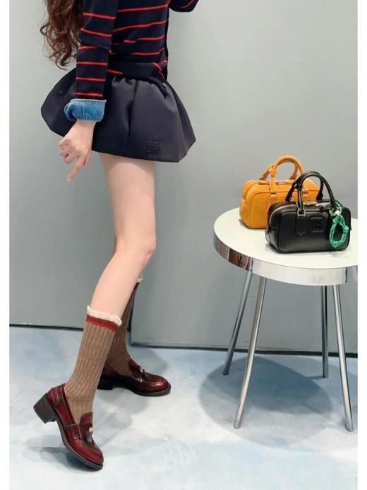 缪缪新款粗跟增高钱币乐福鞋（HC） 商品图4