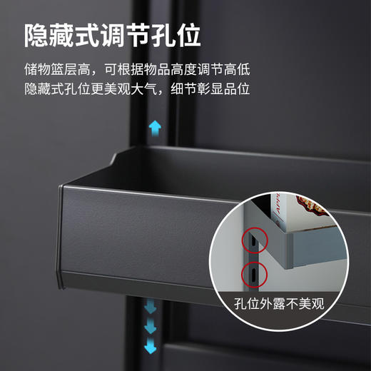 【高柜/地柜可选】娜家开门式柜体联动篮 商品图3