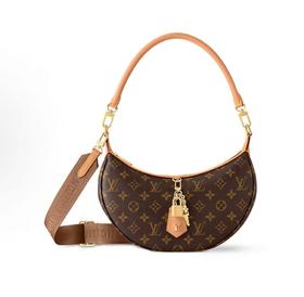 驴家 Looping 可拆卸可调节肩带 Monogram 涂层帆布 单肩斜挎手提包 女款 棕色（CB）