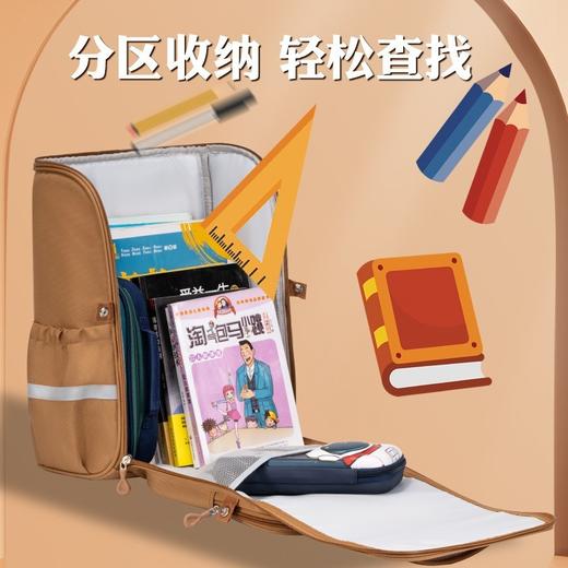【大容量！透气靠背】新款卡皮巴拉pu皮小学生书包1-3-6年级大容量双肩包儿童背包。ry 商品图3